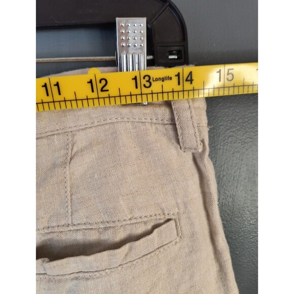 Old Navy Pants Mens 29X30 Khaki 100% Linen Straight Button Fly - Picture 5 of 7